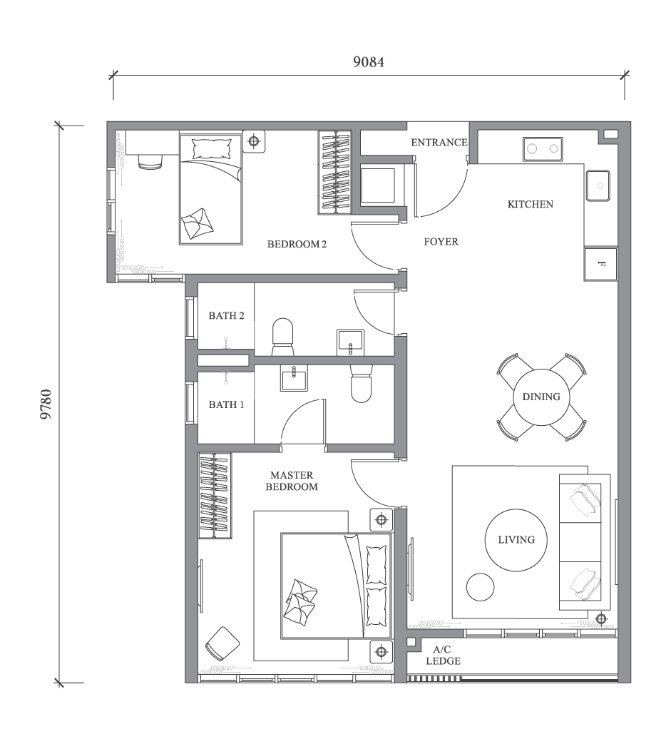 Type A2 Floor Plan